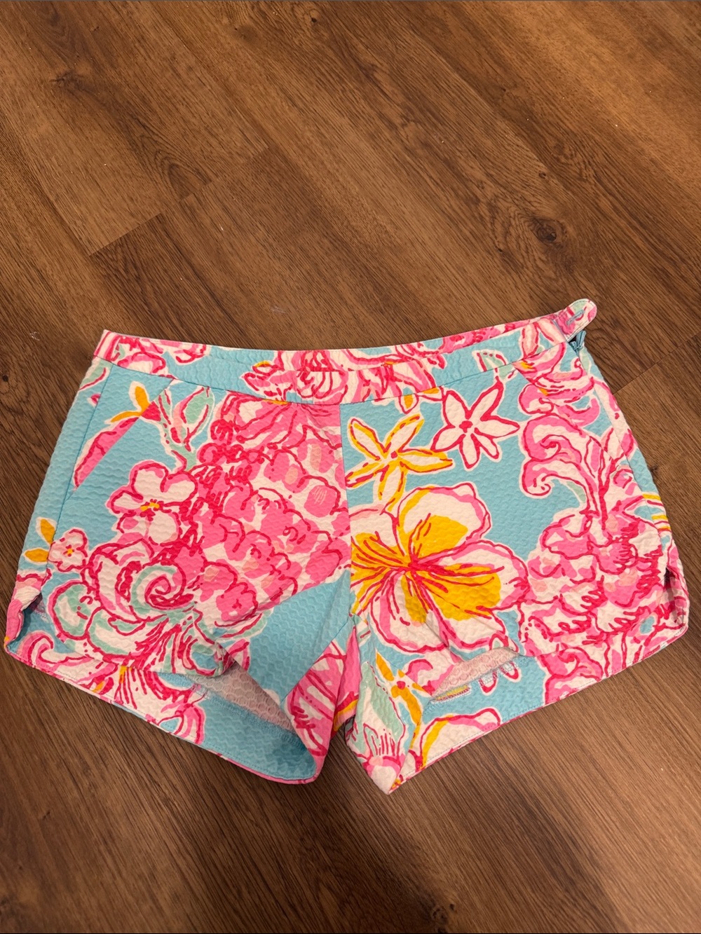Lilly Pulitzer Pink Floral & Aqua Women’s Shorts